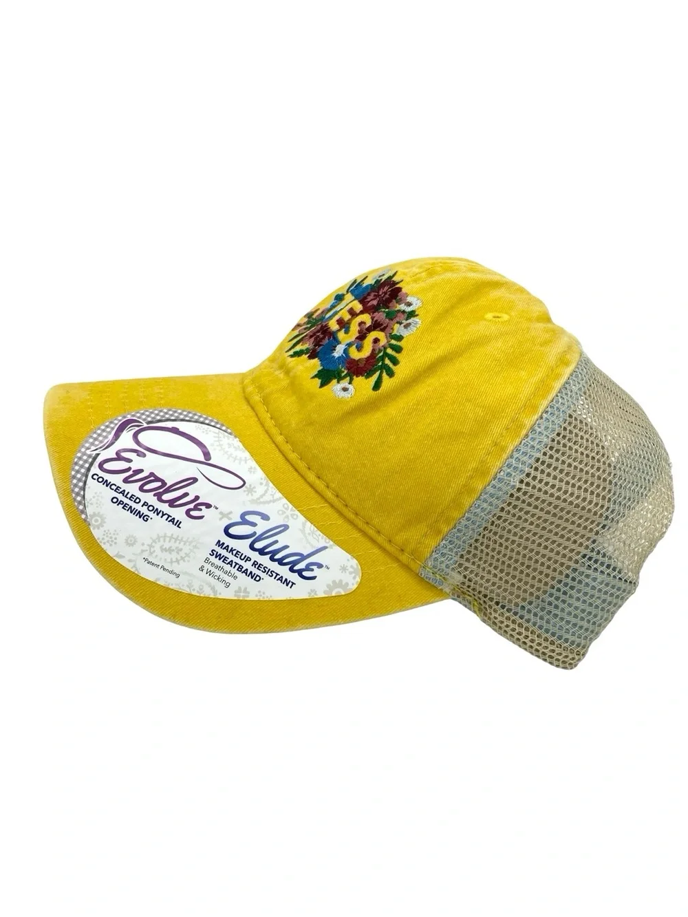 Infinity Tess Embroidered Evolve +Elude Women’s Mesh Strapback Trunk Hat New